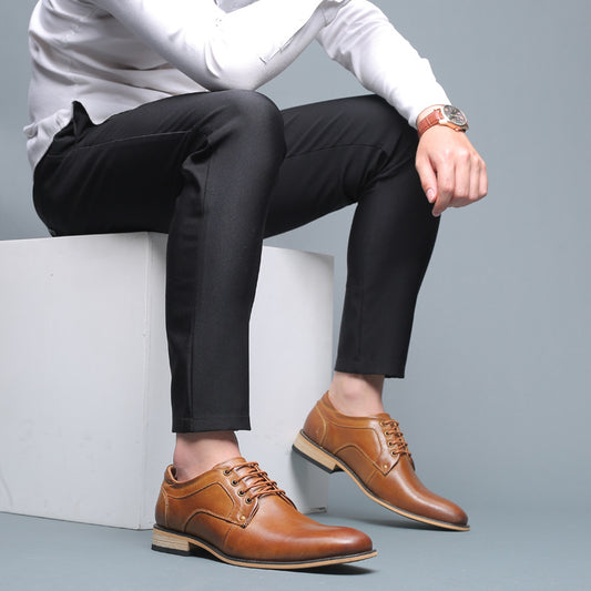 Men's first layer cowhide leather shoes