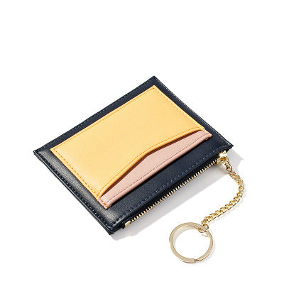 The Mosaic Cute Wallet Multi-card Zipper with Keychain