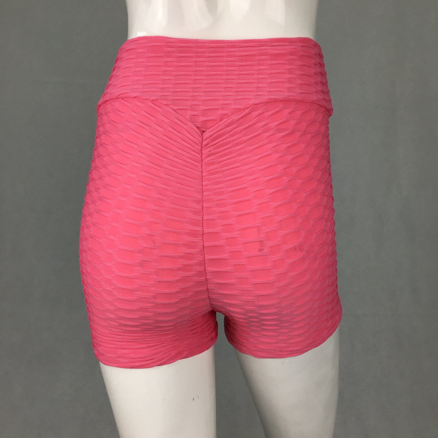 Jacquard sports solid color stretch running shorts