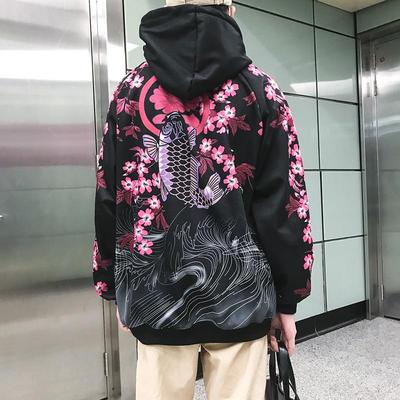 Sweater hooded boys Korean version of the trend loose jacket