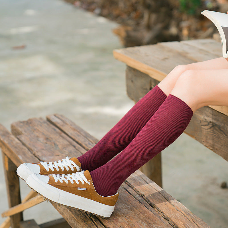 South Korea Japanese jk middle tube knee-length street half-high tube ins trendy socks
