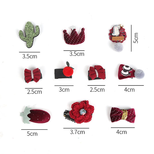 Girl's hairpin 10 piece set