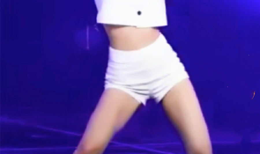 Dance Korean Girl Group Safe Dance High Waist Black A-line Leggings Shorts