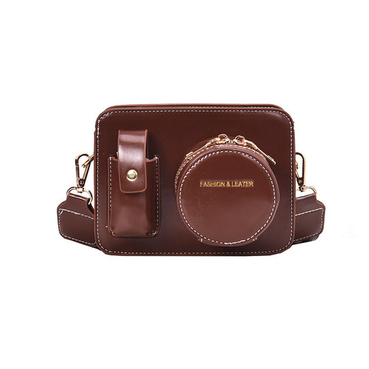 One shoulder bag camera shape bag