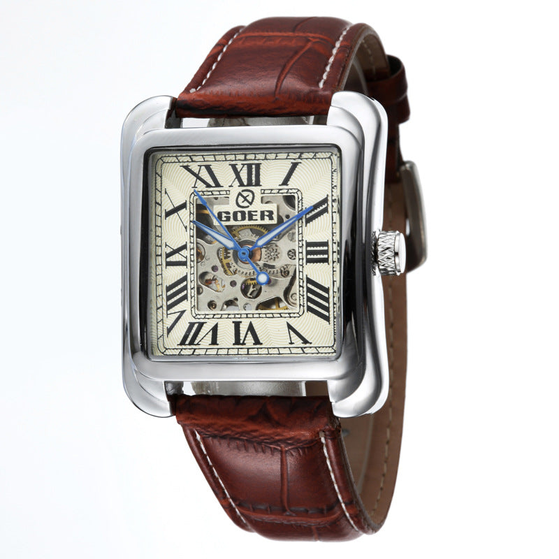 Automatic skeleton mechanical watch