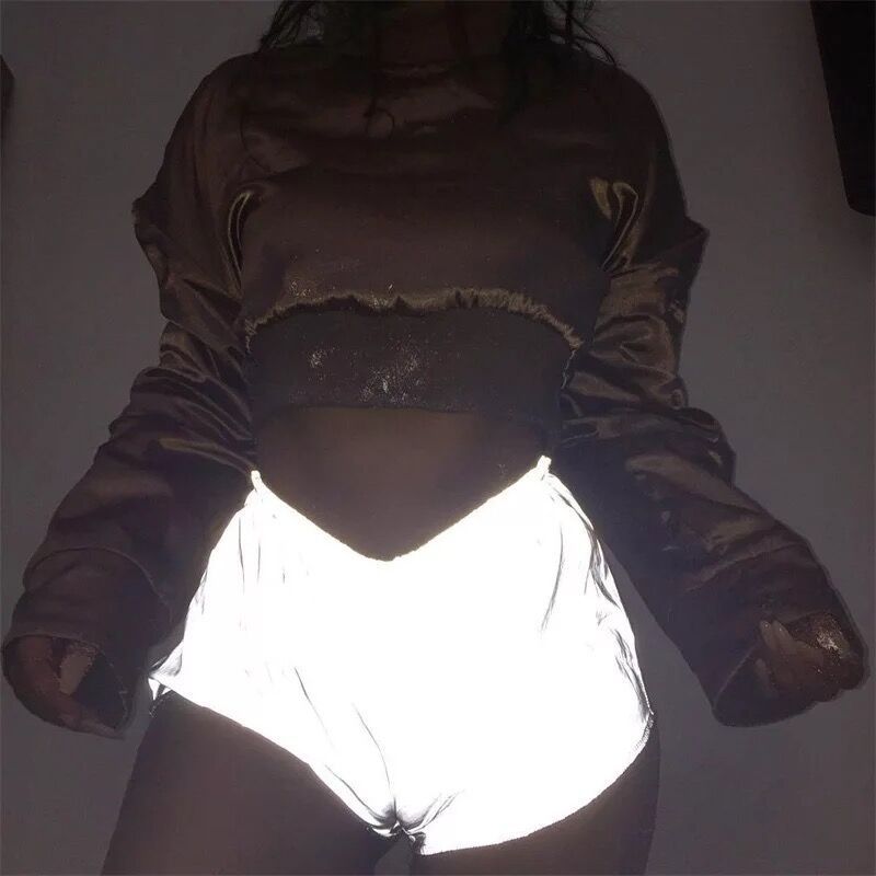 Reflective color-changing shorts