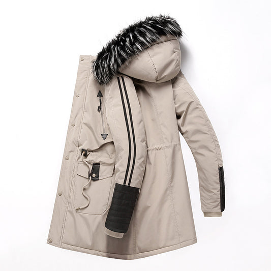 Hooded warm cotton jacket