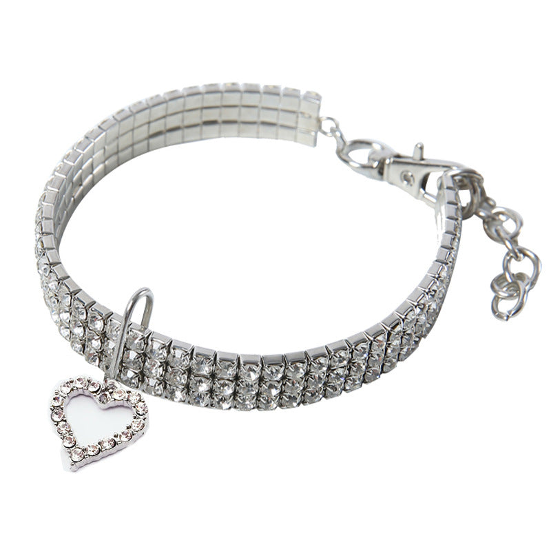 Elastic pet dog necklace