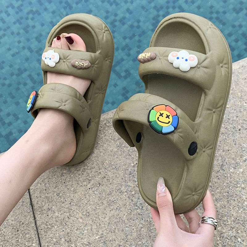 Women's Cartoon Silent Anti Slip Thick Sole Sandals