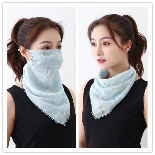 Summer outdoor riding mask driving sun shading scarf