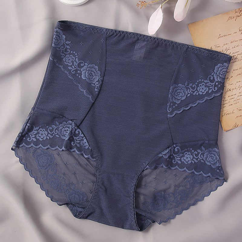 Women's Fashionable Simple Solid Color Lace High Waist Shorts