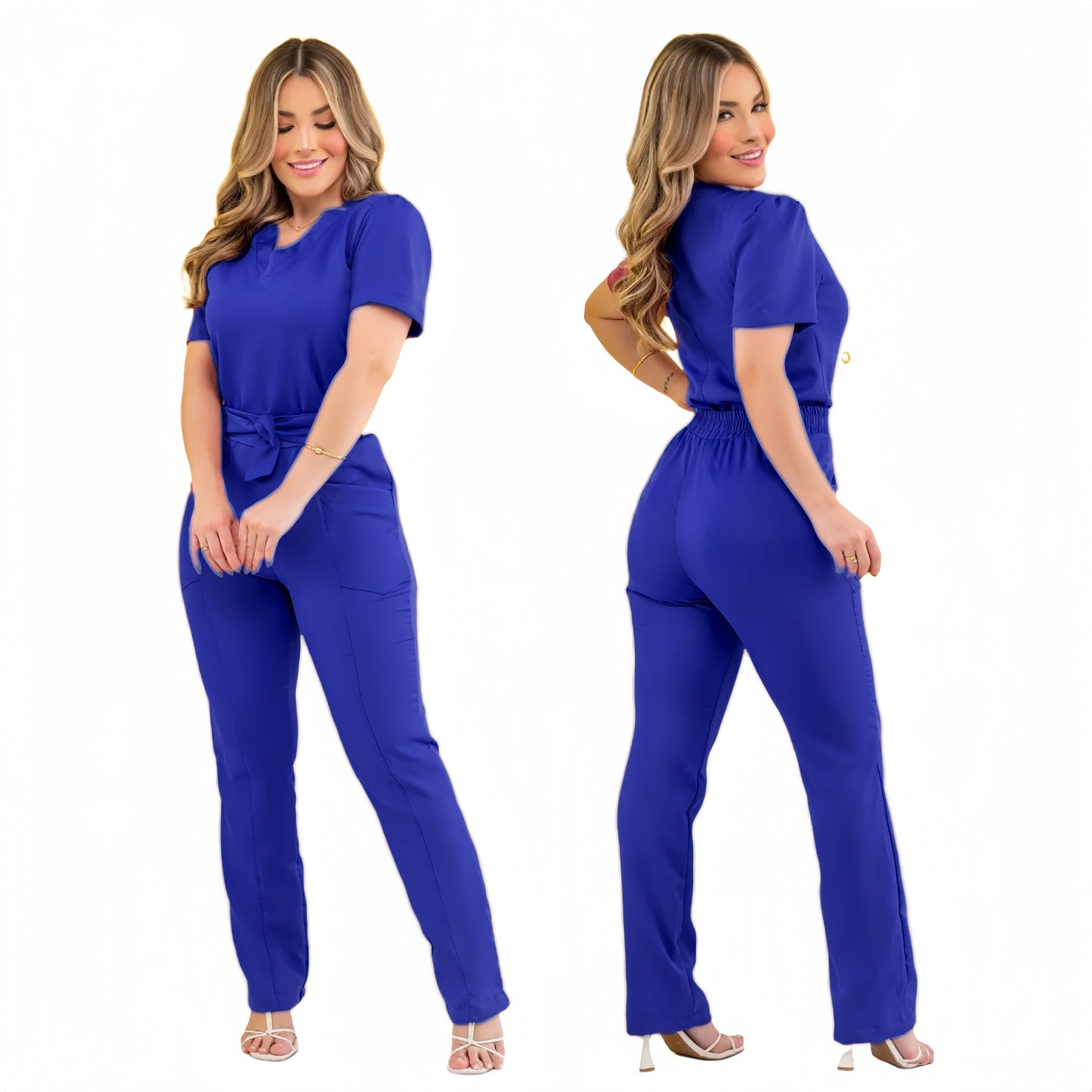 Womens Surgical Isolation Beauty Salon Work Pants