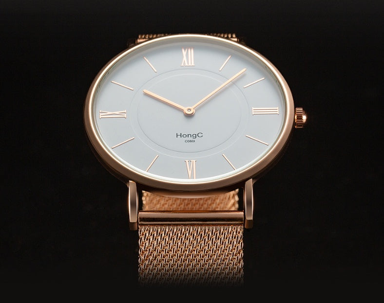 Mesh belt bracelet watch