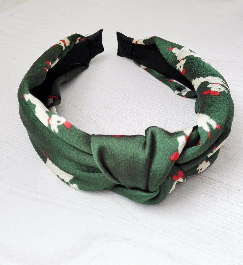Cute And Sweet Big Red Cross Headband Knotted Headband