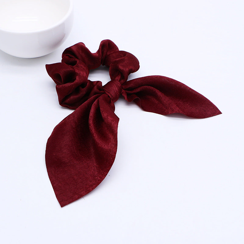 Simple fashion candy solid color rabbit ears head circle