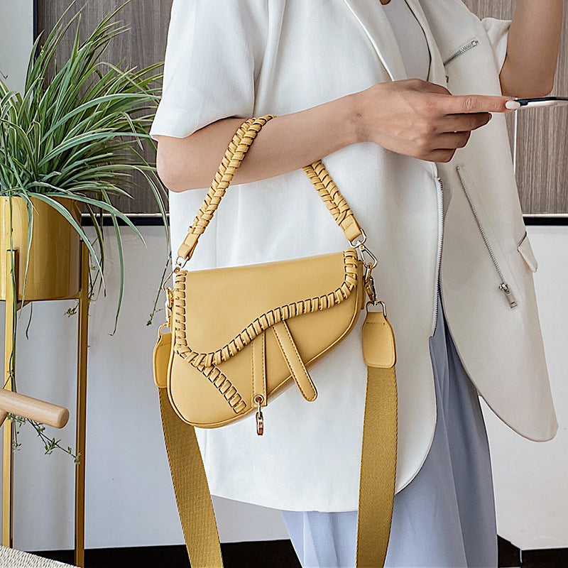 Western style small square bag wild net red bag fashion saddle bag