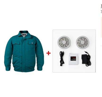 Summer refrigeration air conditioning service cooling fan clothes charging welder outdoor high temperature heatstroke site work clothes men and women