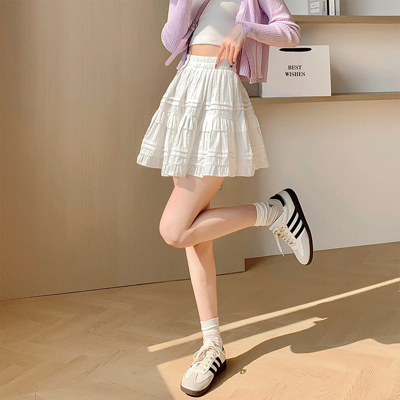 Petite Women's Gentle Temperament Short Skirt High Waist Slimming