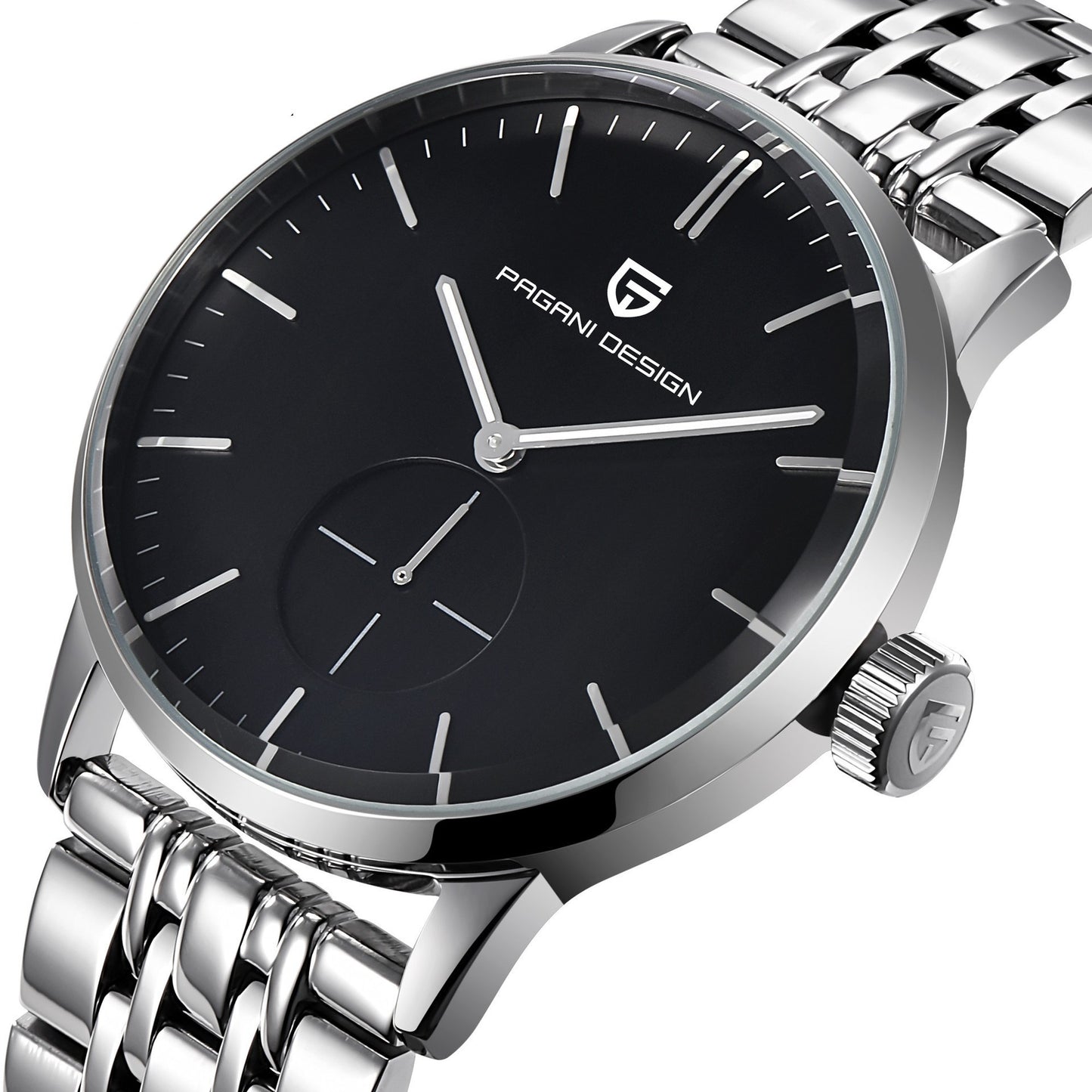 Bergani steel band quartz watch