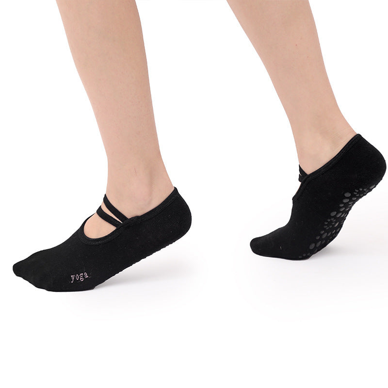Non-slip yoga socks ballet style fitness boat socks sports socks dance socks aerobics socks cotton socks