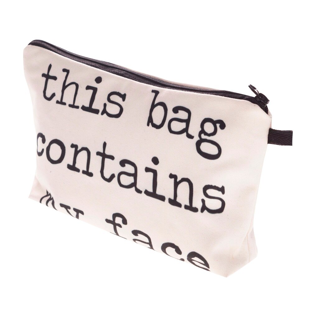 European and American multifunctional letter makeup bag