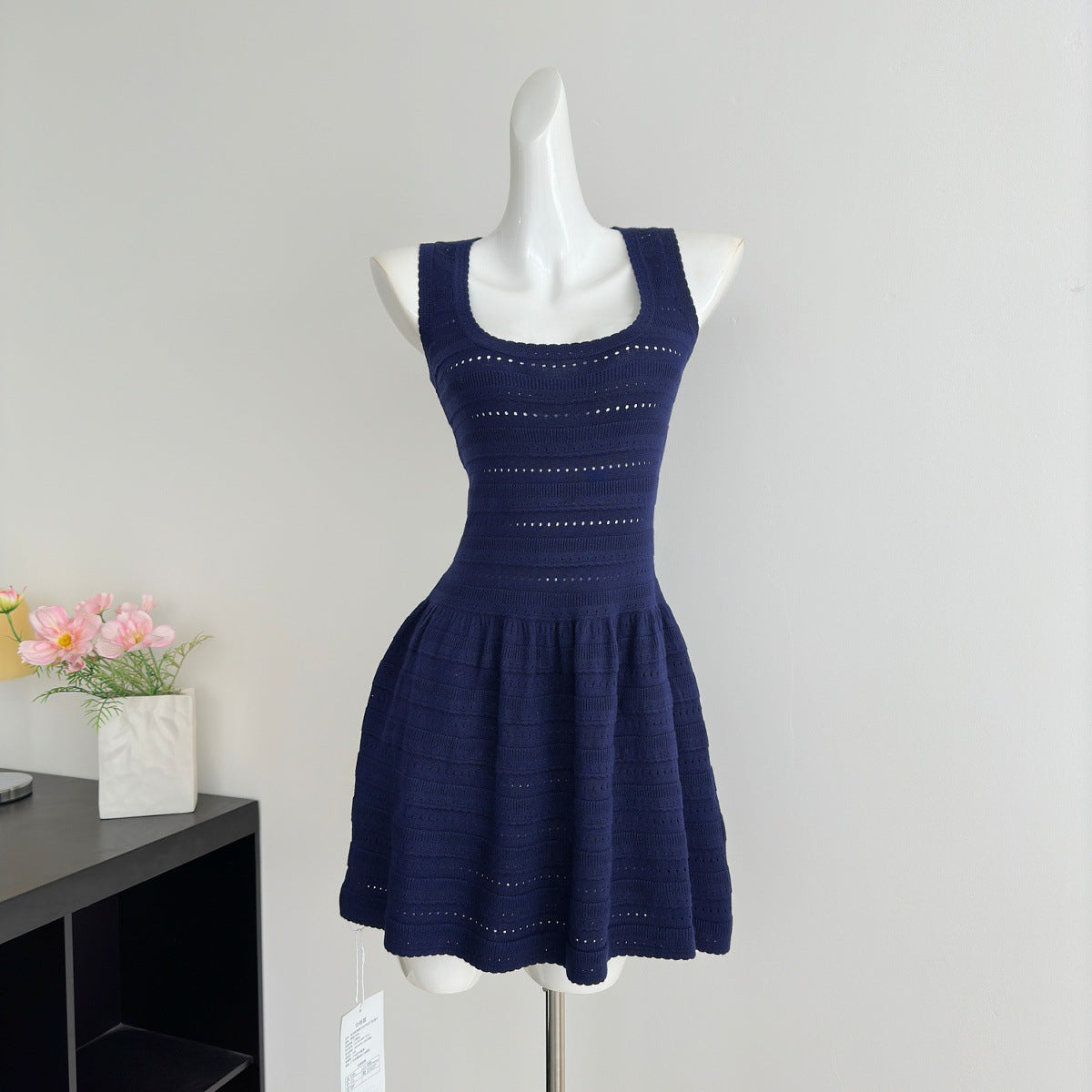 Lavender Purple Dress Womens Whitening Waist-Cinching Short Skirt