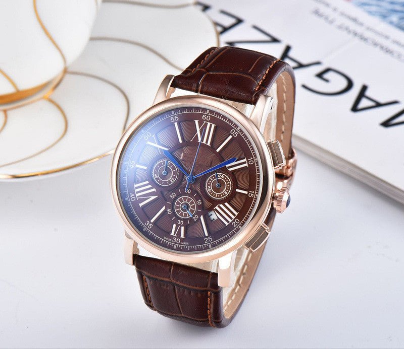 running seconds business watch 6-pin