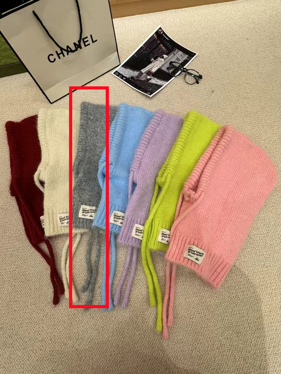Autumn And Winter New Good-looking Scarf Integrated Knitting Warm Ear Protection