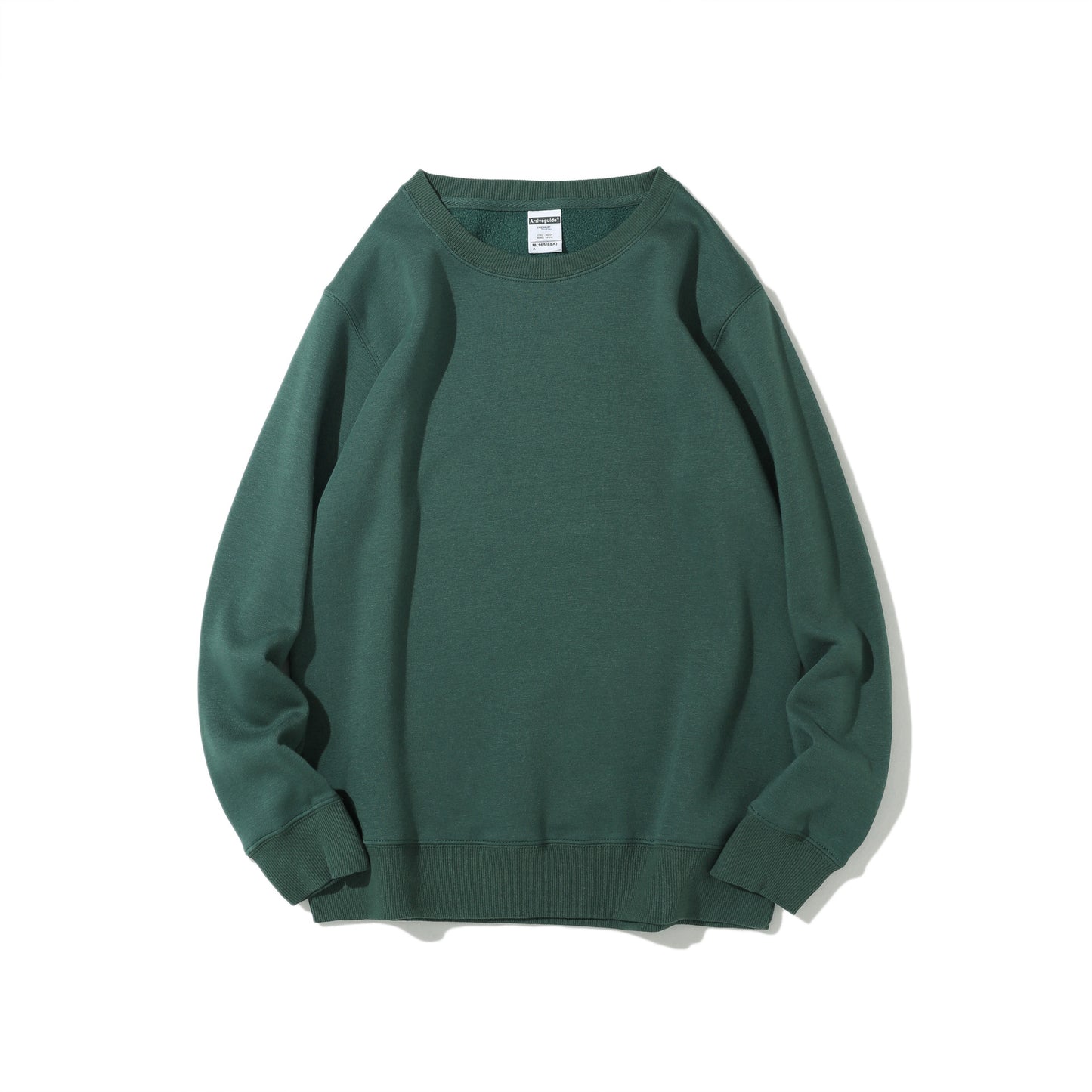 Polar Fleece Rund Hals Sweater Fleeceforet Let Board Candy Color Langærmet Tykket Frakke