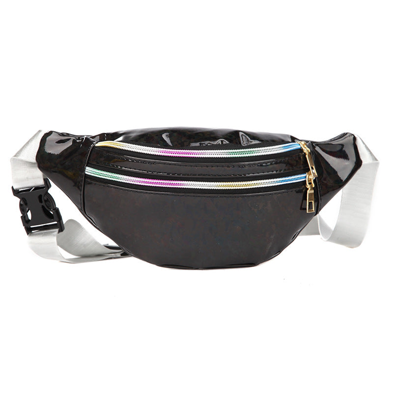 Ladies New Laser Sequins Multifunctional Waist Bag