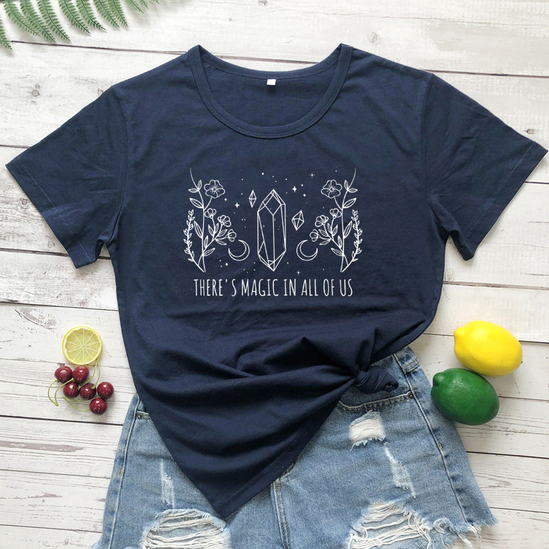 THERE'S MAGIC IN ALL OF US New Women's Short-sleeved T-shirt