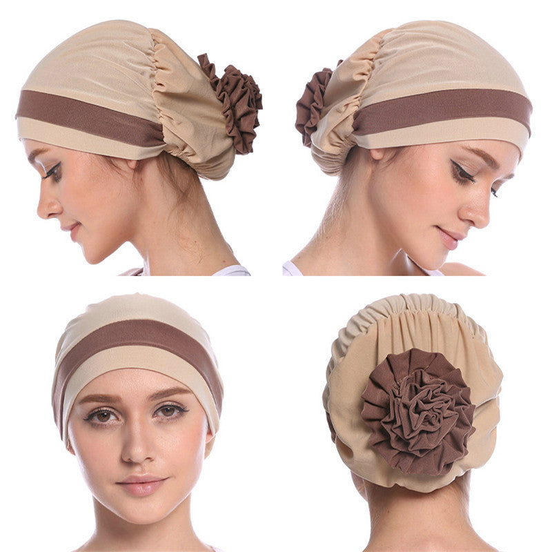 Fashion Double Color Board Bead Caps