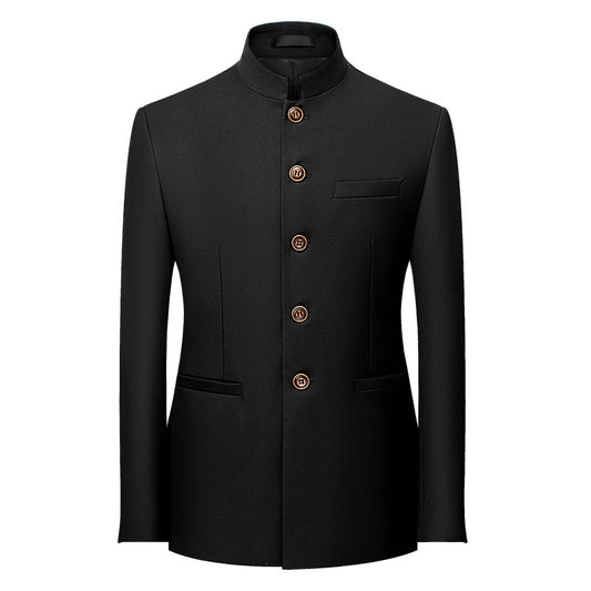 Men's Retro Business Casual Plus Size Small Suit Jacket