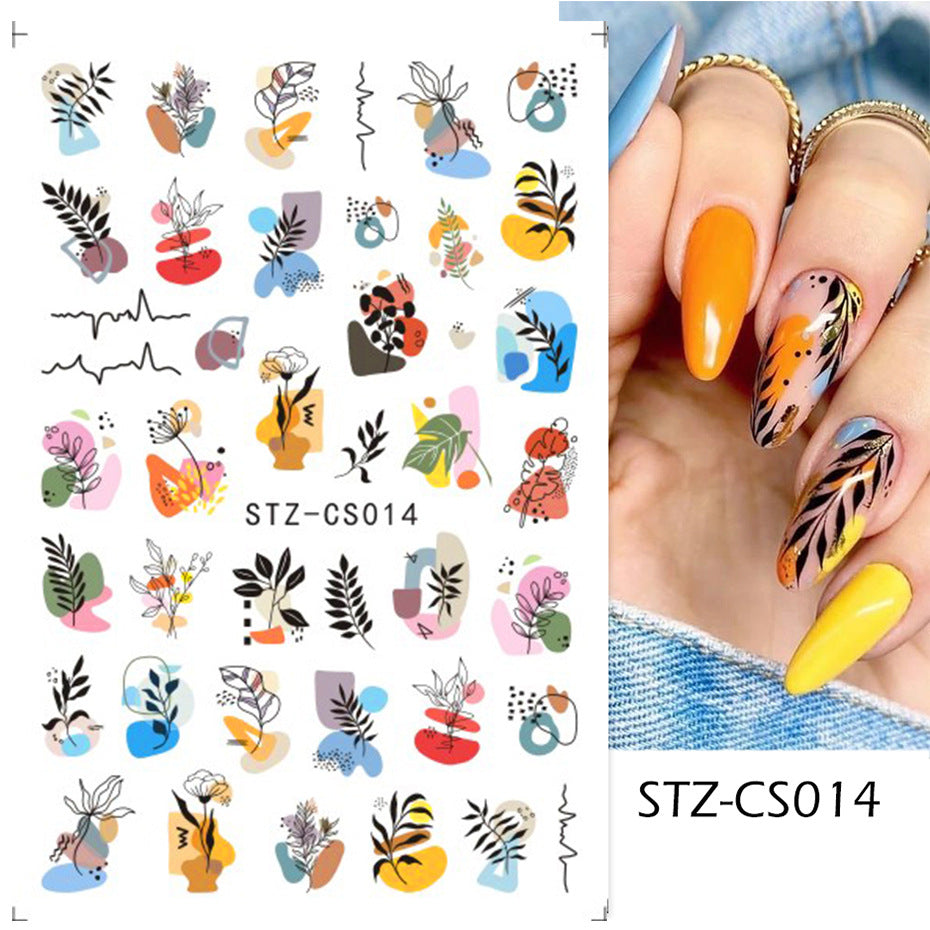 Facebook English Letters Fruit Graffiti Flame 3D Adhesive Stickers