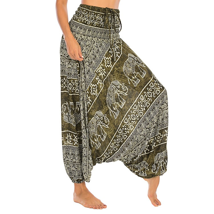 Loose-fitting Rayon Casual Harem Yoga Pants