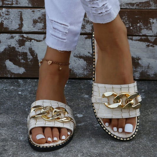 Foreign Trade 35-43   Plus Size Women Sandals European And American Fashion Women's Casual Flat Women's Sandals