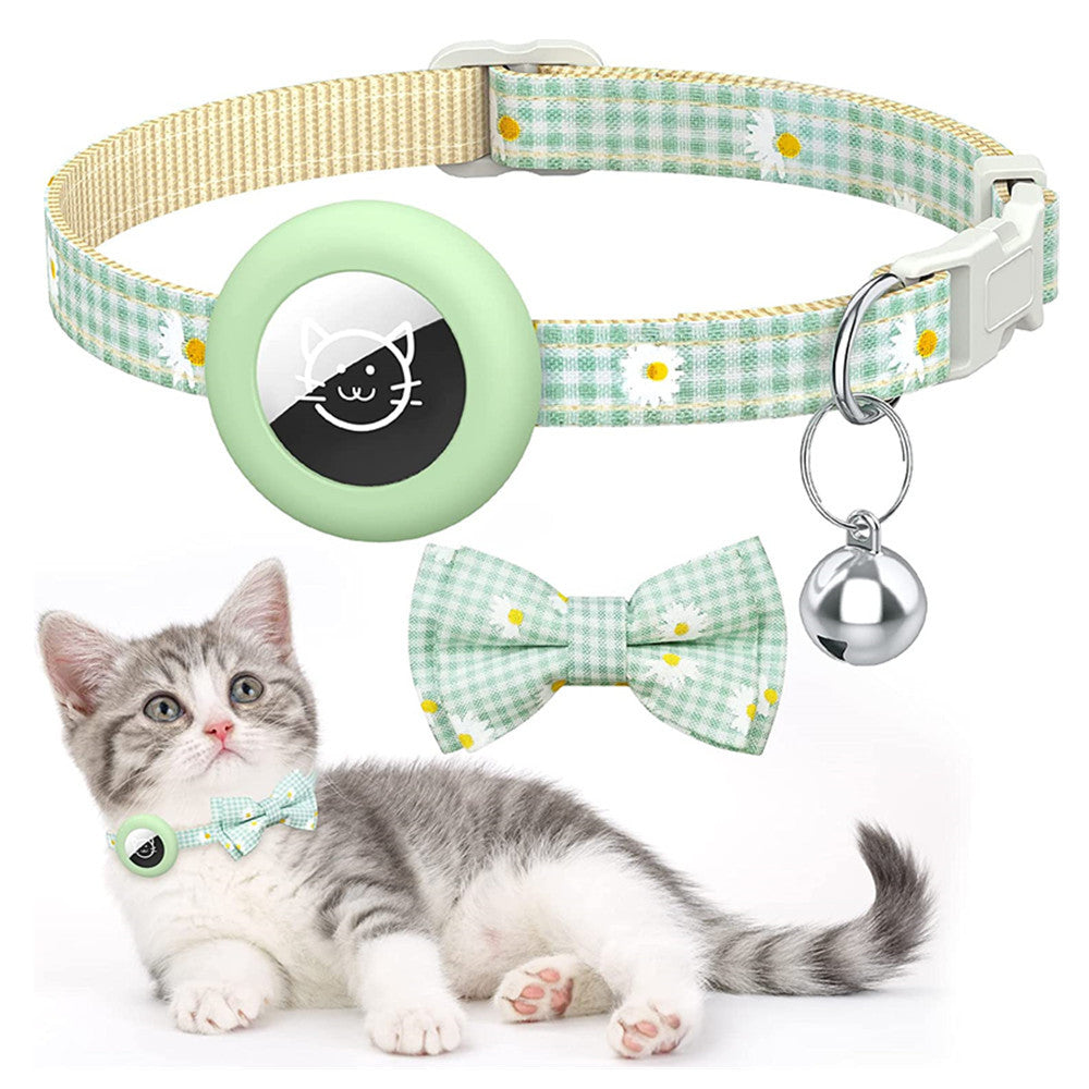 Plaid Printed Bowknot Young Dog Cat Collar
