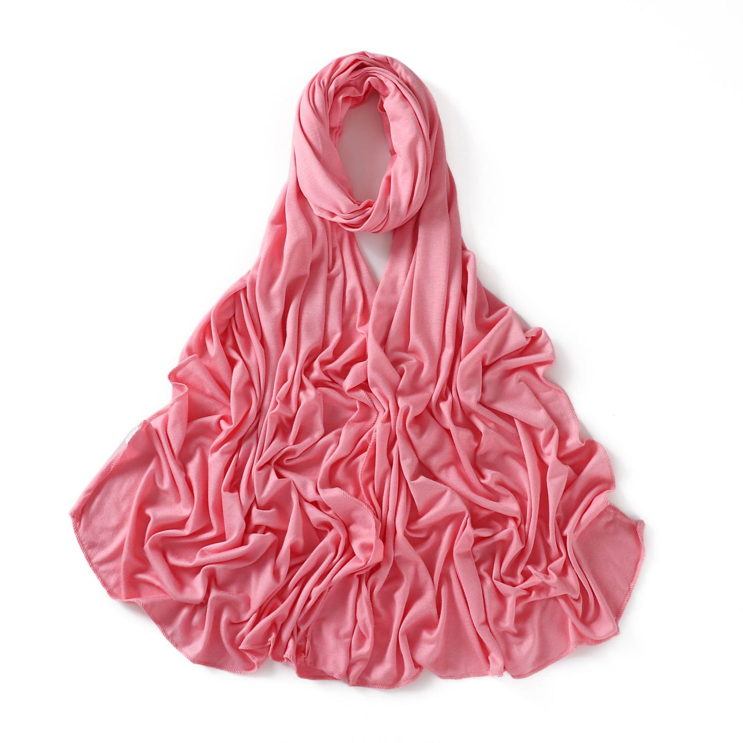 Colors Solid Color Modal Scarf Small Size Monochrome Jersey Veil Mercerized Cotton Scarf