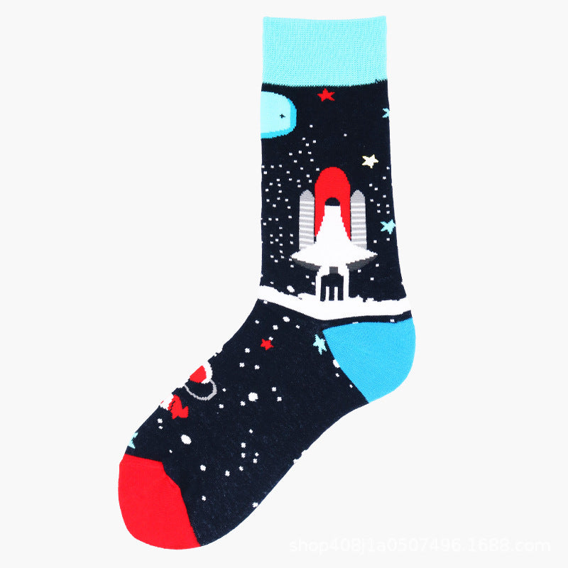 Mid-calf For Fall And Winter Long Cotton Socks