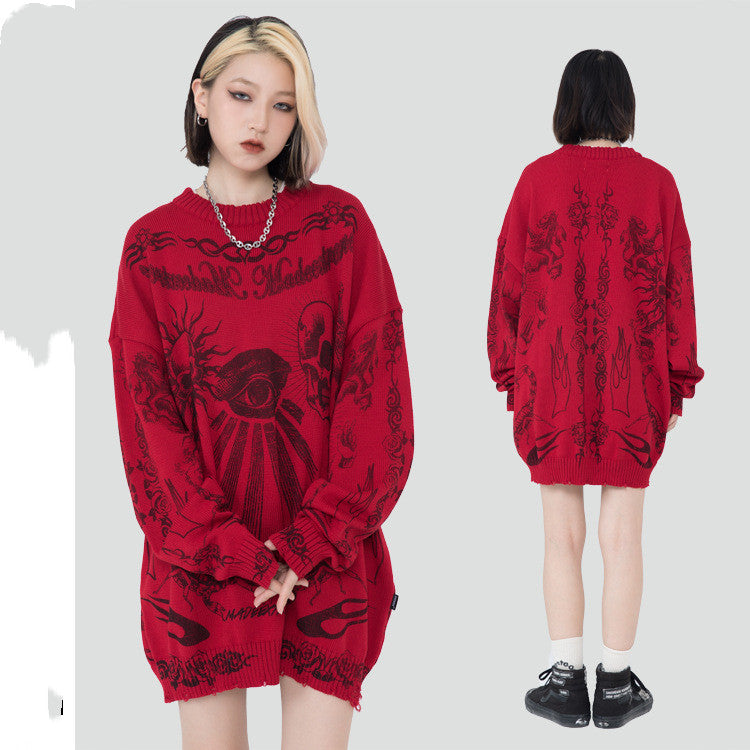 Autumn And Winter New Men's Sweaters Do Old Skull