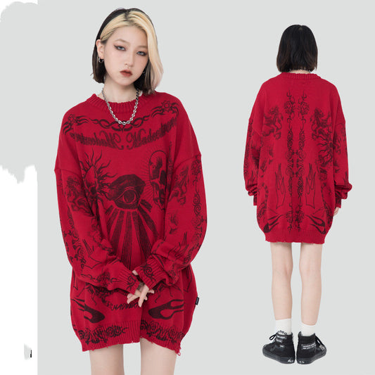 Autumn And Winter New Men's Sweaters Do Old Skull