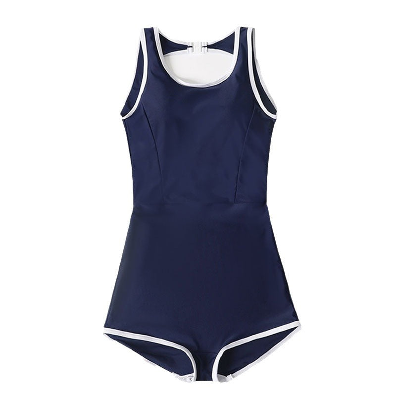 One-piece Swimsuit Women's Small Chest Retro Slimming Cover Belly
