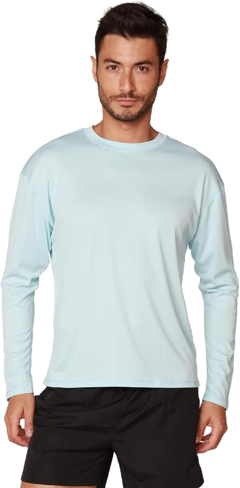 Swim Shirts for Men UPF50+ Sun Protection Shirts Mens Long Sleeve Mens Rash Guard