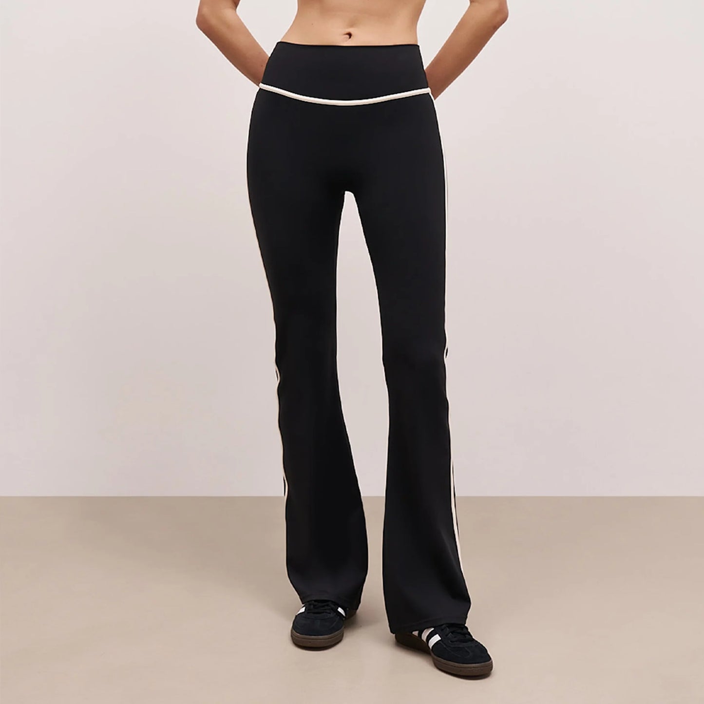 Yoga Pants Nude Feel Fitness Exercise Bell-bottom Pants