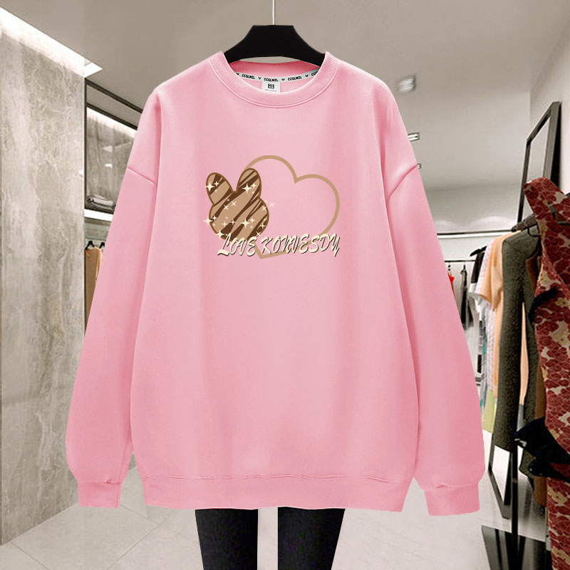 Student Lazy Style Plush Thickened Top Pullover
