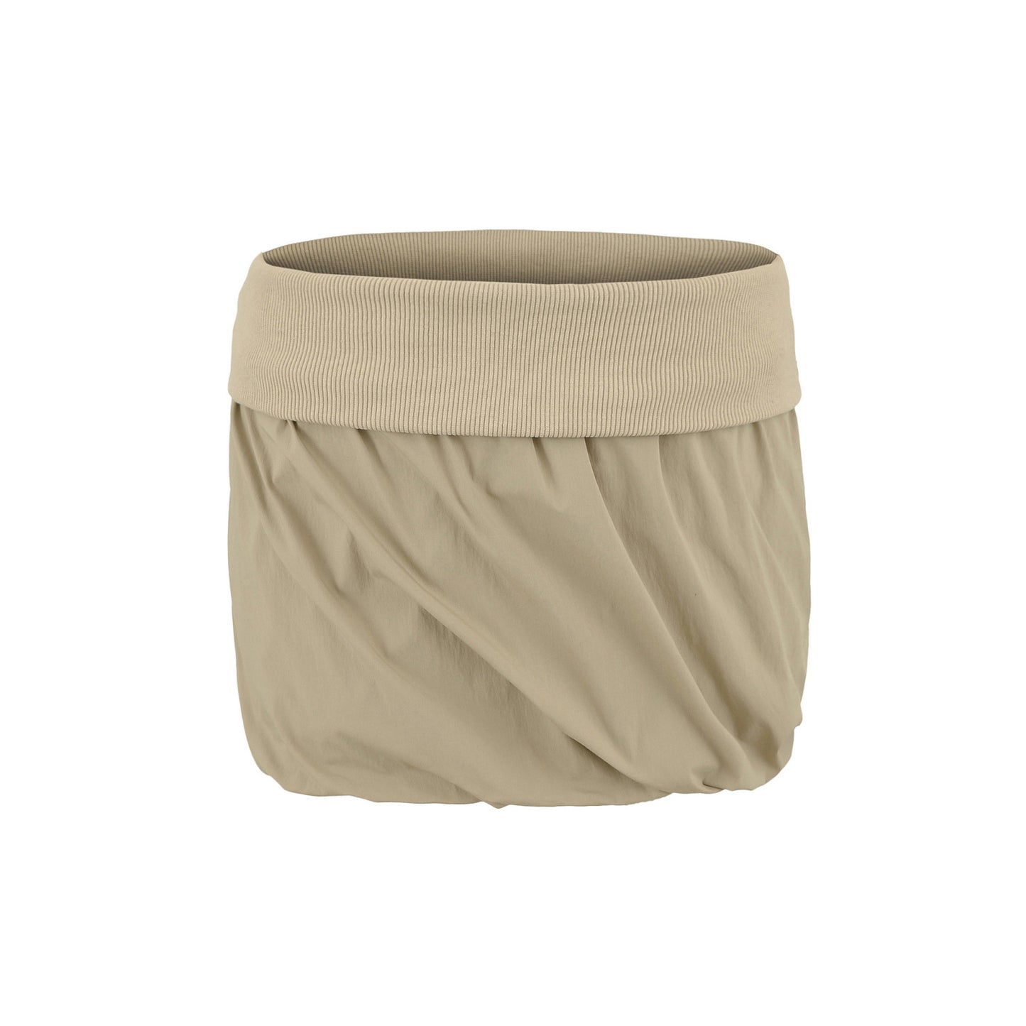 Folding edge splicing thread low waist hip hugging short skirt