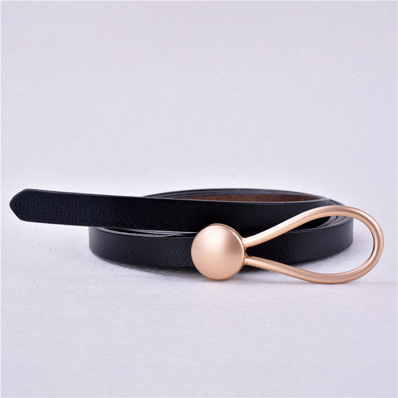 Women's Fashion Simple Leather Decorative Belt