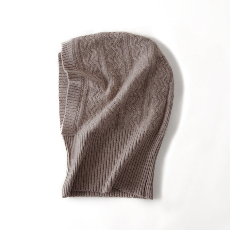 Thickened Warm Knitting Headgear Hat For Cervical Spine Protection