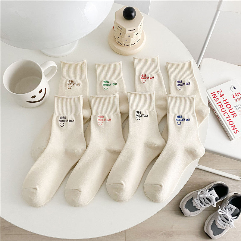Women's Fashion Casual Minimalist Mid-calf Socks
