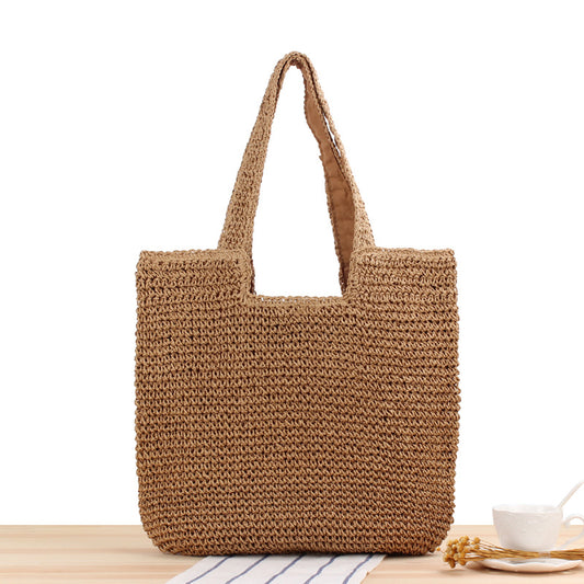 Fashion One Shoulder Straw Woven Bag